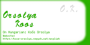 orsolya koos business card